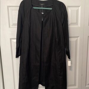 Talbots Pure Irish Linen Overcoat Large